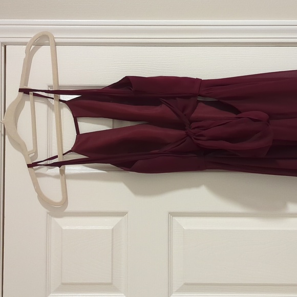 Burgundy bridesmaid dress - Picture 3 of 4